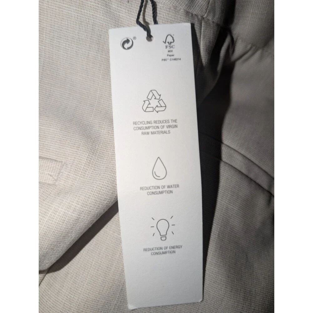 Zara Dress Pants Women's High Waisted Tan Size US 4 W/ 2 Pockets New With Tags - Picture 3 of 12